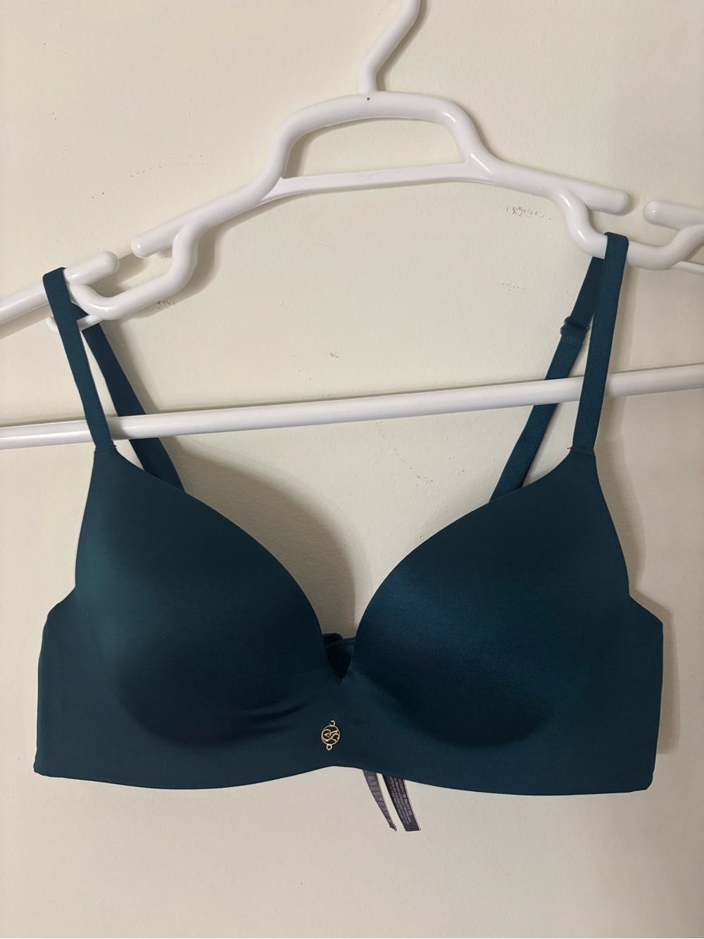Victoria's Secret Smooth T-Shirt Bra in Teal Blue